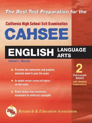 cover image of CAHSEE English Language Arts